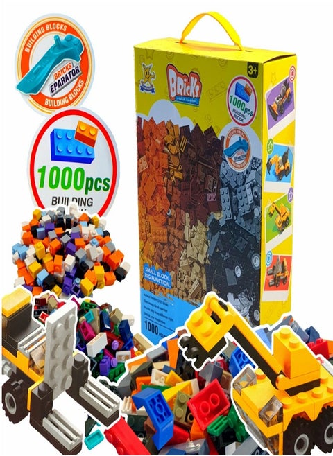 1000 Pcs Building Blocks to Teach your Child Assembly and Creativity, Enhancing Focus and Imagination. Suitable for ages 6+ - Trucks