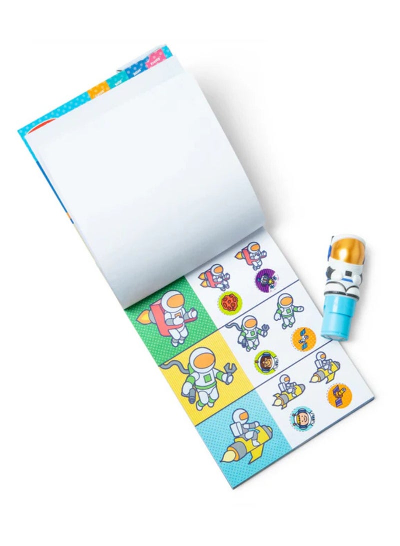 Melissa & Doug Sticker WOW! – Astronaut Bundle (New Refill) – Mess-Free Sticker Stamper with Space Activity Pad – Creative Fun for Fine Motor Skills & Imaginative Play for Kids Ages 3+ | SM-6075505 - Image 2