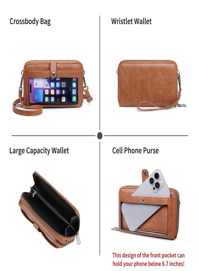 FALAN MULE Small Crossbody Bag for Women,Cell Phone Wallet Wristlet Purse with Credit Card Slots - Image 5