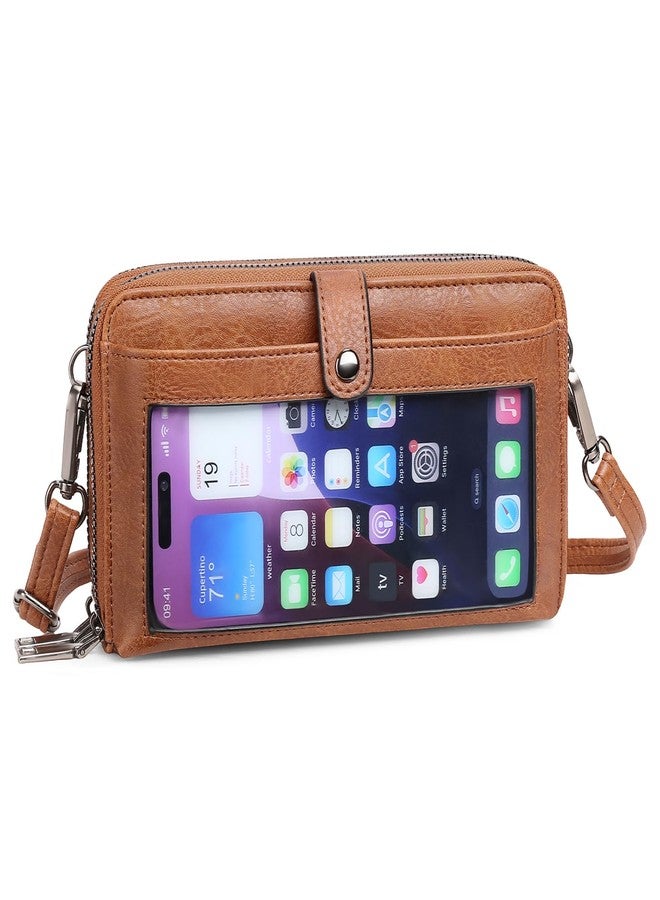 FALAN MULE Small Crossbody Bag for Women,Cell Phone Wallet Wristlet Purse with Credit Card Slots - Image 1