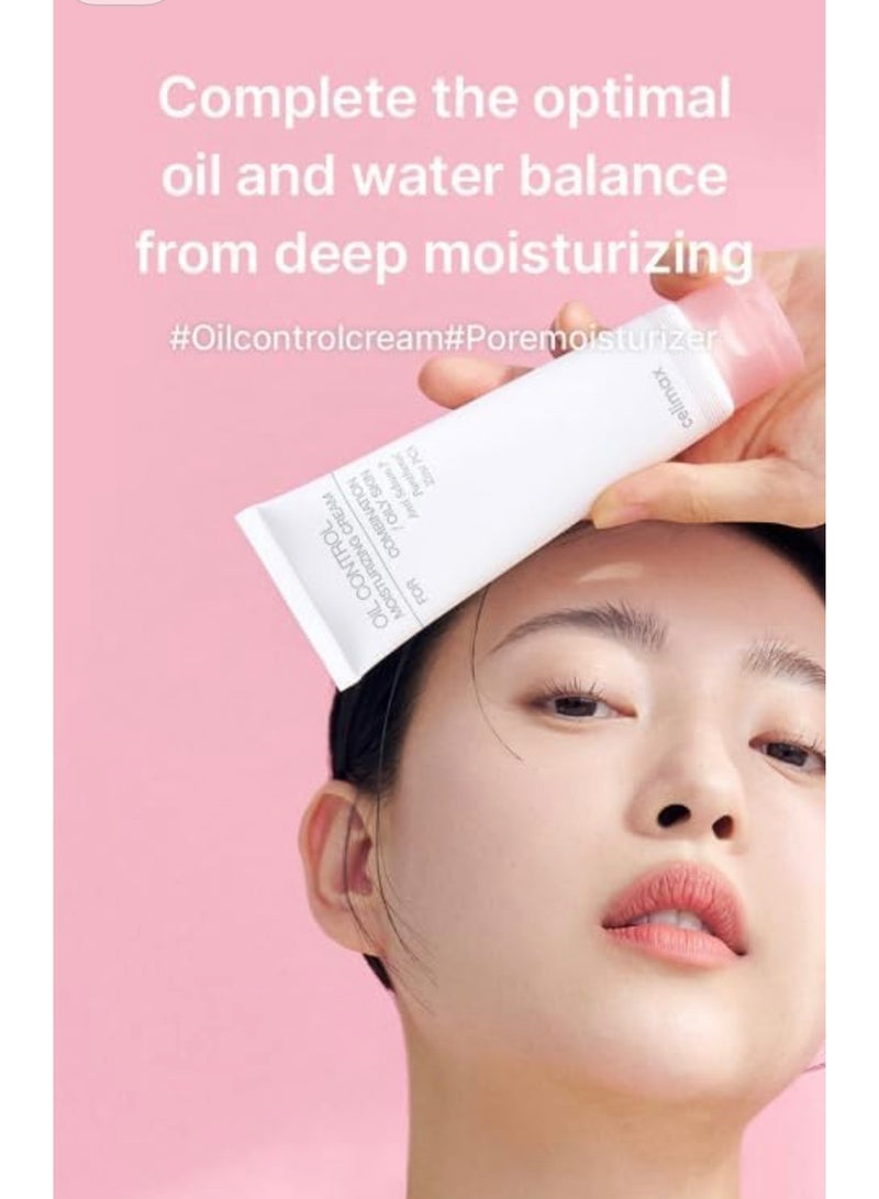 celimax CELIMAX Oil Control Moisturizing Cream, Lightweight Face Cream for Oily and Acne-Prone Skin, Hydrating and Balancing Formula with Soothing Botanicals, Daily Moisturizer for Clear, Matte Skin, 80ml  - Image 4