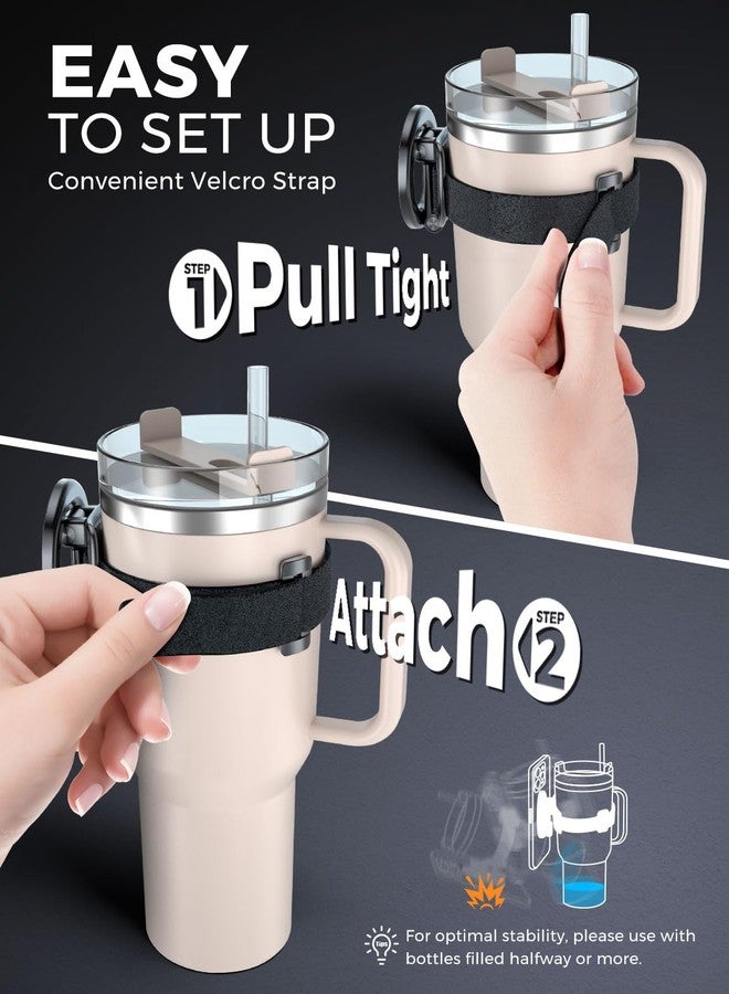 eSamcore for Stanley Cup Magnetic Phone Holder for Magsafe, Foldable Water Bottle Accessories Cellphone Stand Fit for iPhone, Universal Mount for Stanley 20/30/ 40 oz, Yeti Tumbler, Gym, Stroller - Image 4