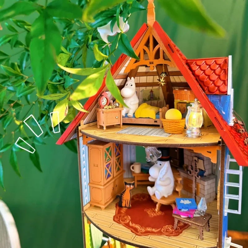 Rolife Moomin House Series Building Blocks Moomin Mama Kitchen Dining Room Assembled Model Toys Desktop Ornaments Gifts, DA009 9893035 - Image 3