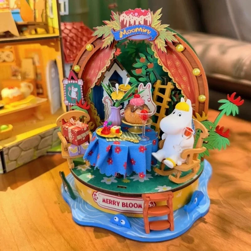 Rolife Moomin House Series Building Blocks Moomin Mama Kitchen Dining Room Assembled Model Toys Desktop Ornaments Gifts, DA009 9893035 - Image 4