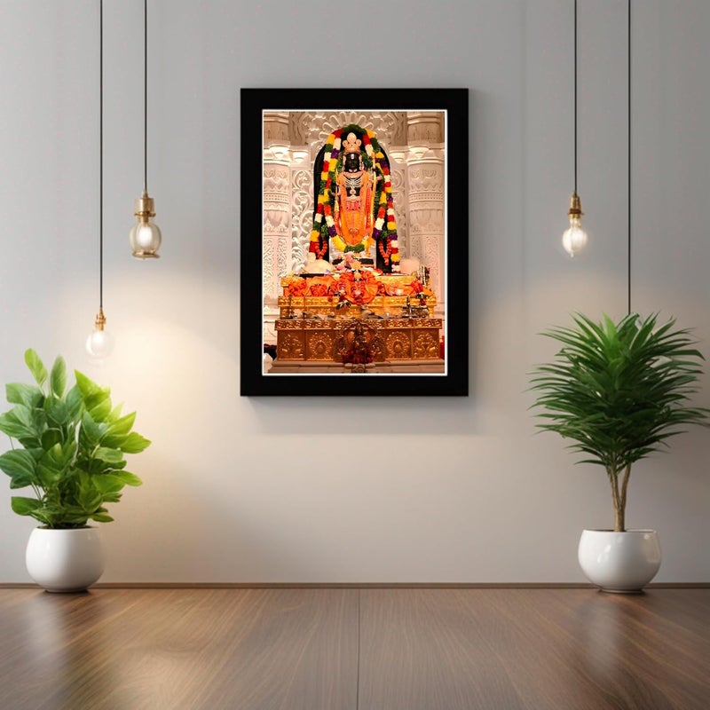 Frame House Shree Ram Murti Of Ayodhya Photo Frame For Home and Office And Pooja Room Of size 10X14 Inches 26X36 CM With Frame And Acrylic Glass - Image 5