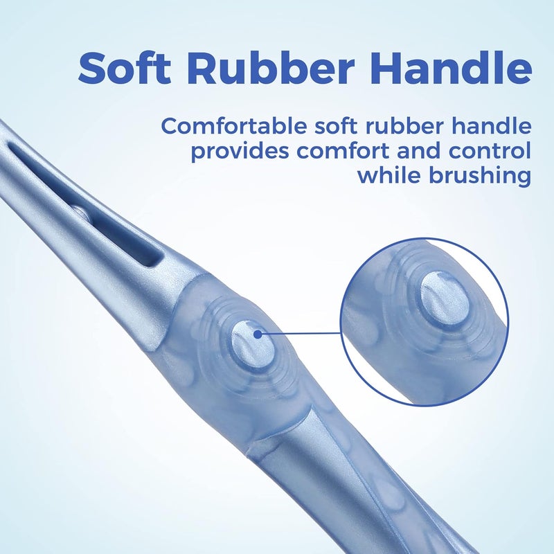 Oralphi Medium Toothbrushes for Adults - 6 Pack Whitening Toothbrush with Spiral Medium Bristles - Image 5