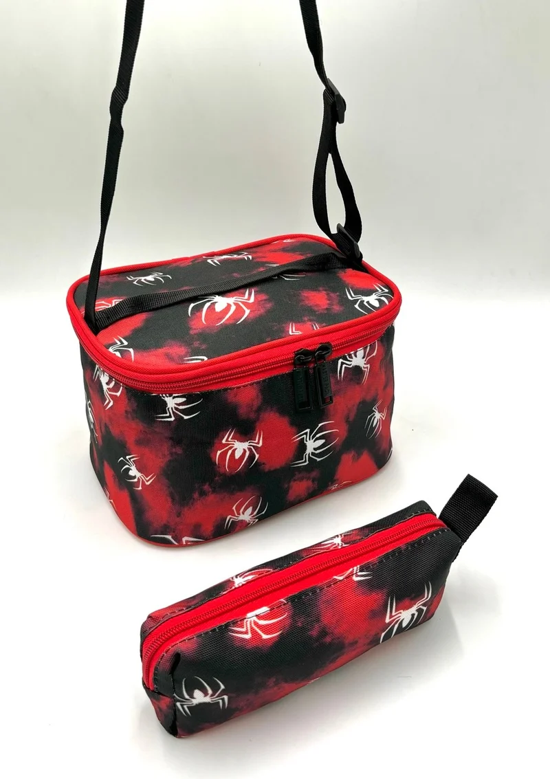 Mixx Store Character Patterned Orthopedic Primary School Backpack for Boys with Lunch Box and Pencil Case