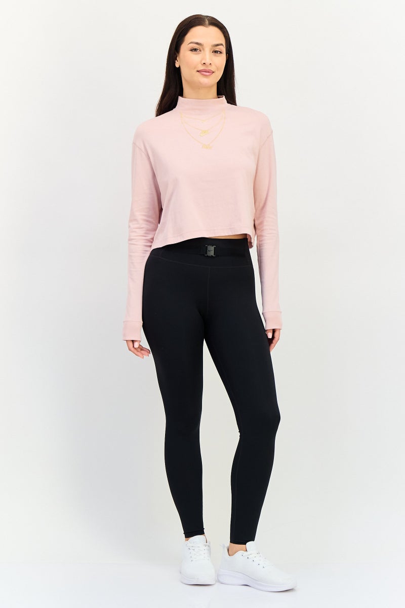 Nike Women Loose Fit Long Sleeve Outdoor T-Shirt, Pink - Image 3