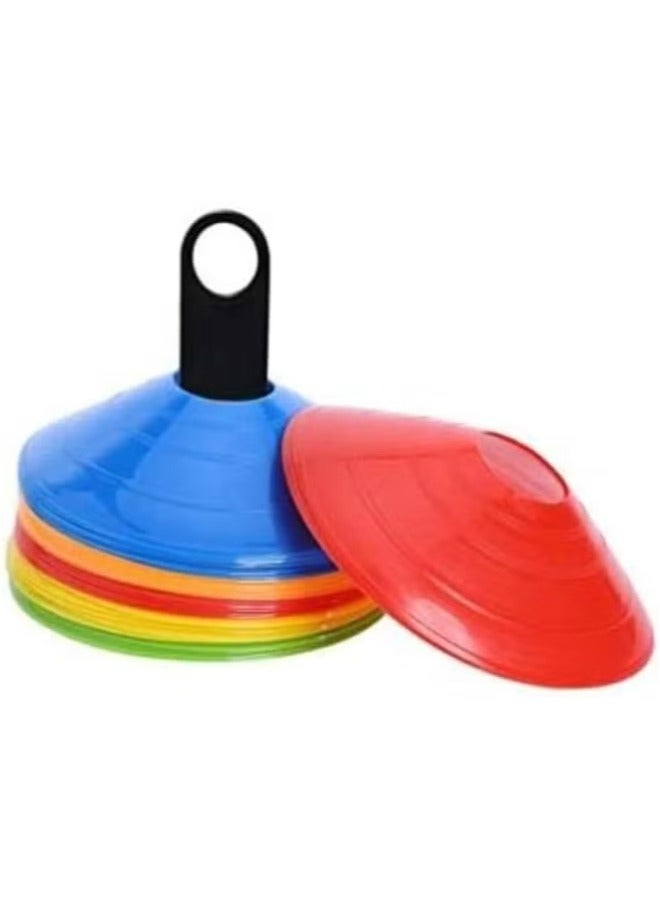 Dreamzon Football Cones Agility Training Cone Set for Football Basketball Durable PE Material Cone Markers for Sports Field Dorsa Agility Training Cones Mixed Colors - Image 5