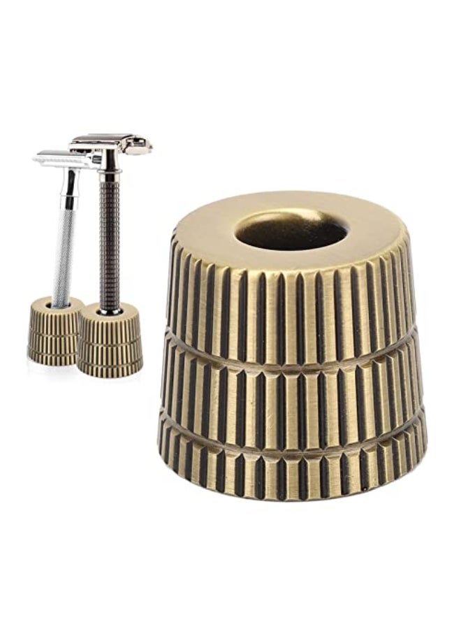 Brrnoo Metal Shaving Stand Base Shaving Stand Men Shaving Stand Double Edged Holder for Men Women Safety Holder Base Shaver Accessories - Image 1