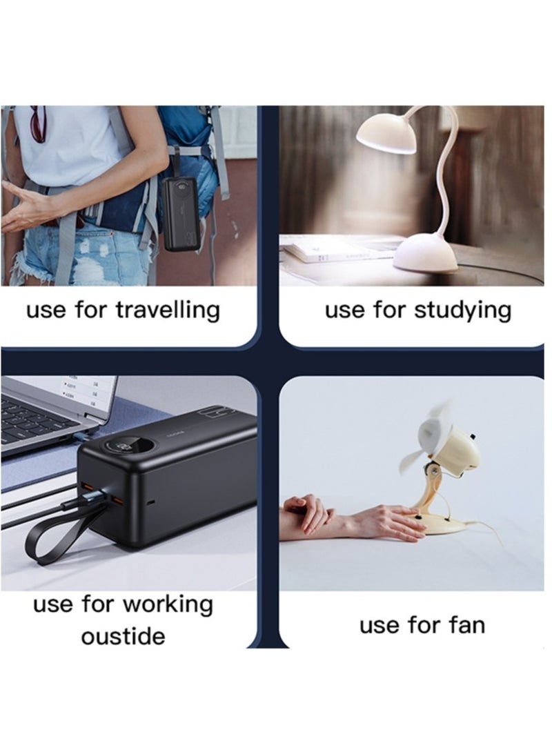 Yesido YP43 40000mAh Dual USB + Type-C Digital Display Fast Charging Power Bank(Black) - Image 3