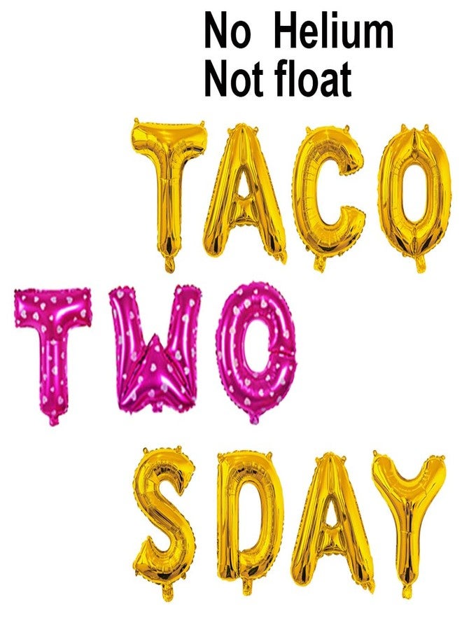 Geloar Qinsly's 14PCS Taco Twosday Birthday Party Kit - Fiesta Themed Banner, Balloons, Cactus Decorations for Taco 2sDay Celebration - Image 2