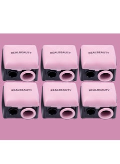 REAL BEAUTY 6 Pieces Real Beauty Sharpener For Girls New Shape Dual Use Can Be Used For Highlights And Limiters  - Image 1
