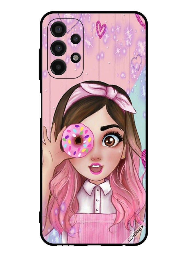 Covernex Protective Case Cover For Samsung Galaxy A13 Cute Little Girl Holding Donut - Image 1