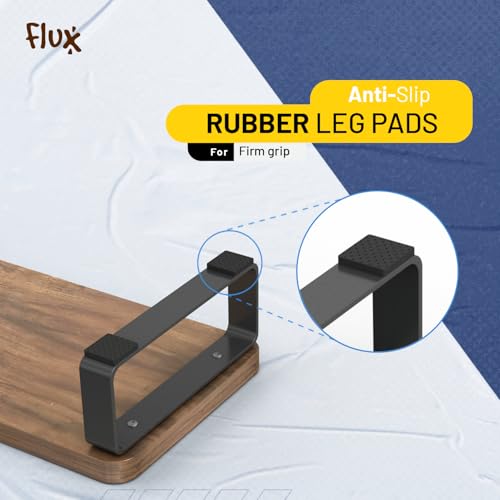 flux Monitor Stand Wooden | Monitor Stand Riser | PC Stand For Desktop Table | , Non Slip, Material: Particle Board & Metal (Walnut brown) [DO IT YOURSELF (DIY)] - Image 5