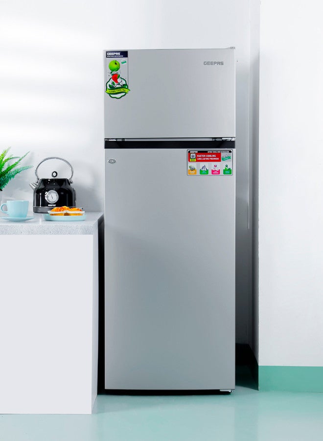 جيباس ثلاجة مانعة للتجميد ببابين 238 kW GRF2407SXEN لون فضي - Image 2