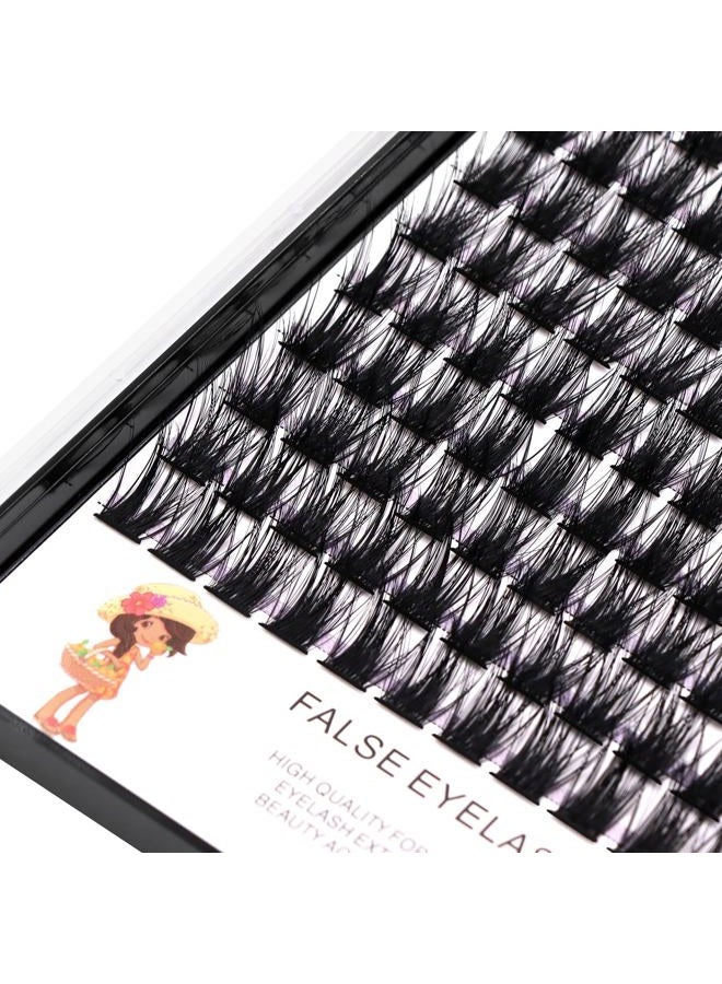 Vayator Wide Cluster D Curl Professional Makeup Individual Cluster Eyelashes Grafting Fake False Eyelashes Eyelash Extension Individual Eyelash (C#14mm) - Image 3