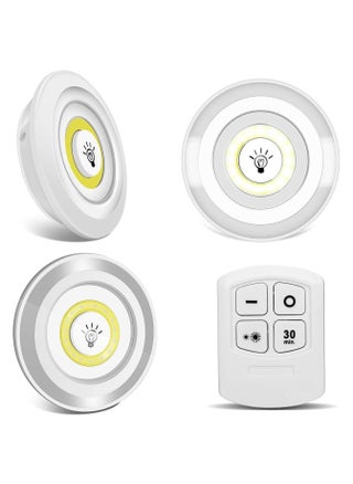 3PCS LED Lights with Remote Control, Under Cabinet Light Wireless Smart LED Night Lamp for Kitchen Wardrobe Cupboard Stair Corridor Flush Mount Ceiling Lamp Flush Mount Ceiling Lamp - pzsku/Z36B7E4A55D38FA73889CZ/45/1749806162/dc8b1461-145a-4f7e-80ca-538ce0032d8c