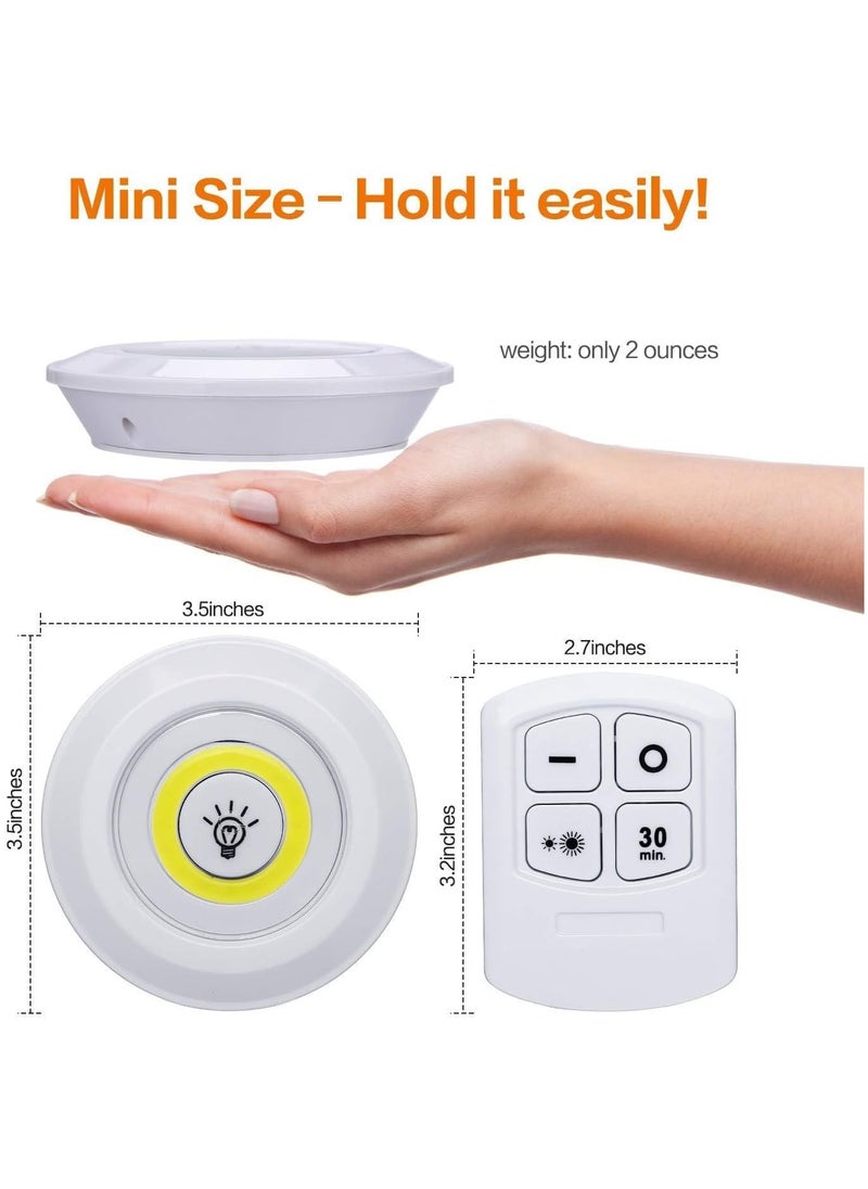 3PCS LED Lights with Remote Control, Under Cabinet Light Wireless Smart LED Night Lamp for Kitchen Wardrobe Cupboard Stair Corridor Flush Mount Ceiling Lamp Flush Mount Ceiling Lamp