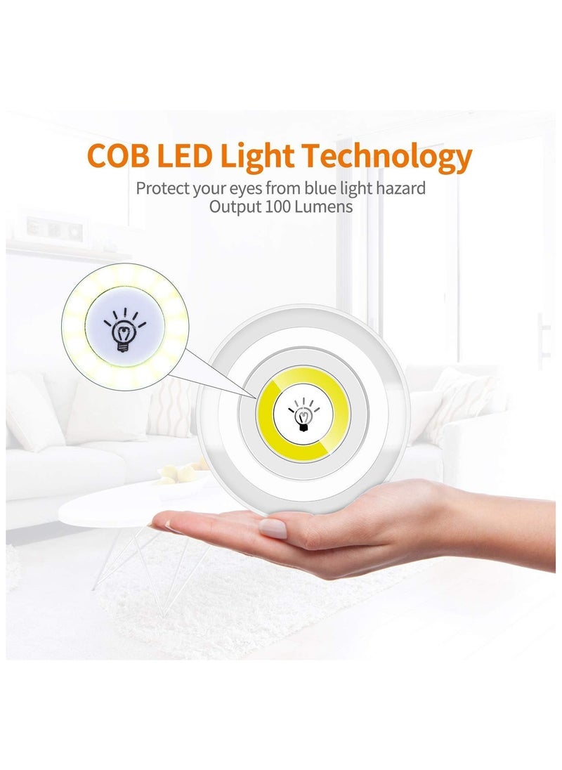 3PCS LED Lights with Remote Control, Under Cabinet Light Wireless Smart LED Night Lamp for Kitchen Wardrobe Cupboard Stair Corridor Flush Mount Ceiling Lamp Flush Mount Ceiling Lamp