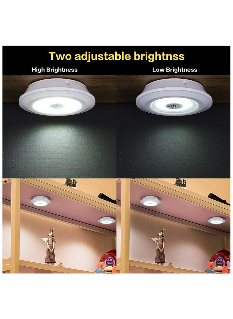 3PCS LED Lights with Remote Control, Under Cabinet Light Wireless Smart LED Night Lamp for Kitchen Wardrobe Cupboard Stair Corridor Flush Mount Ceiling Lamp Flush Mount Ceiling Lamp