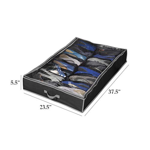 Richards Homewares Gearbox Sixteen Cell Shoe Organizer-Black/Grey (1 Pack) - Image 4