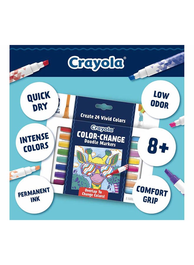 Crayola 8 أقلام تلوين تتغير ألوانها - Image 3
