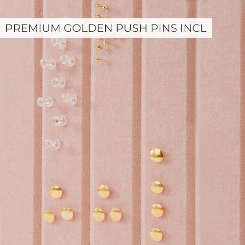 ZICOTO Large Arched Felt Bulletin Board - Stylish Perfectly Sized 35" x 24" Cork Board Alternative for Office & Wall Decor – 6 Customizable Adhesive Tiles with Pins are Perfect to Display Your Photos - Image 5