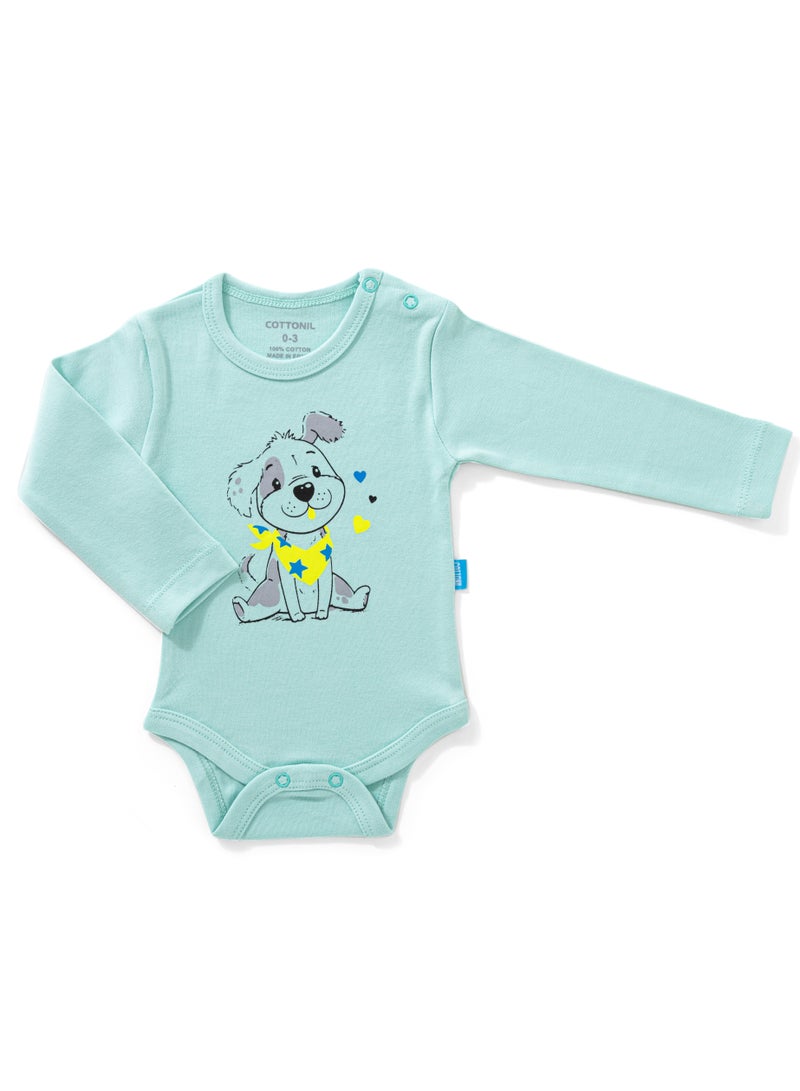 COTTONIL Pack of 3 Cotton Long Sleeve Bodysuit for Baby - Image 5