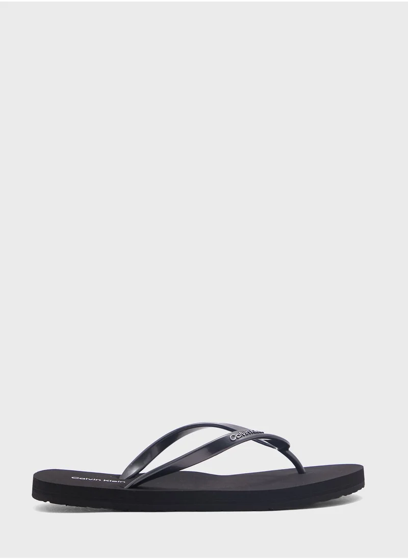 CALVIN KLEIN Logo Detailed Flip Flops