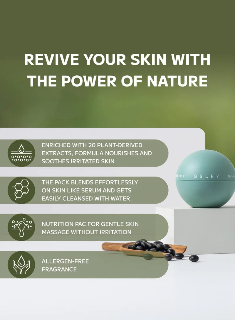 GSLEY Nutrition Bomb Pack - Korean Skincare= Mask, Refreshing & Calming Mask, Infused with Natural Elements, Soothing and Moistruising Wash-off Mask