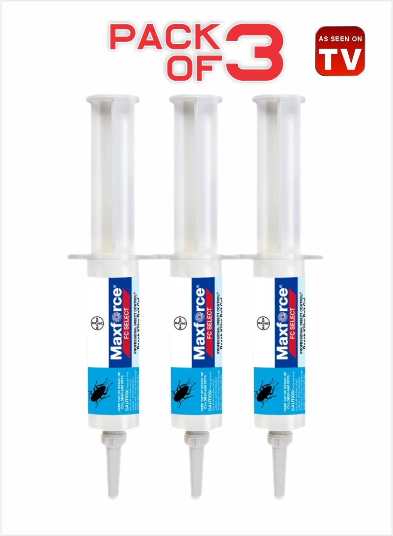 AS SEEN ON TV FC Select 10g Roach Killer Bait - Effective Control Solution Pack Of 3