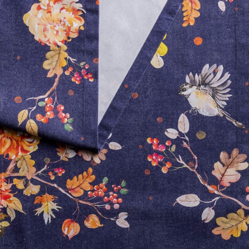 Maison d' Hermine Tablerunner 100% Cotton 14.50Inch x 108Inch Decorative Table Runner Table Runners  Holidays  Buffet  Kelim - Infinity (Single Layer) - Thanksgiving/Christmas - Image 3