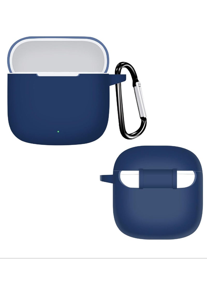 Anmi Compatible with Huawei Freebuds Se 2 Gen 2023 Protective Silicone Case with Keychain Cover (Blue) - Image 1