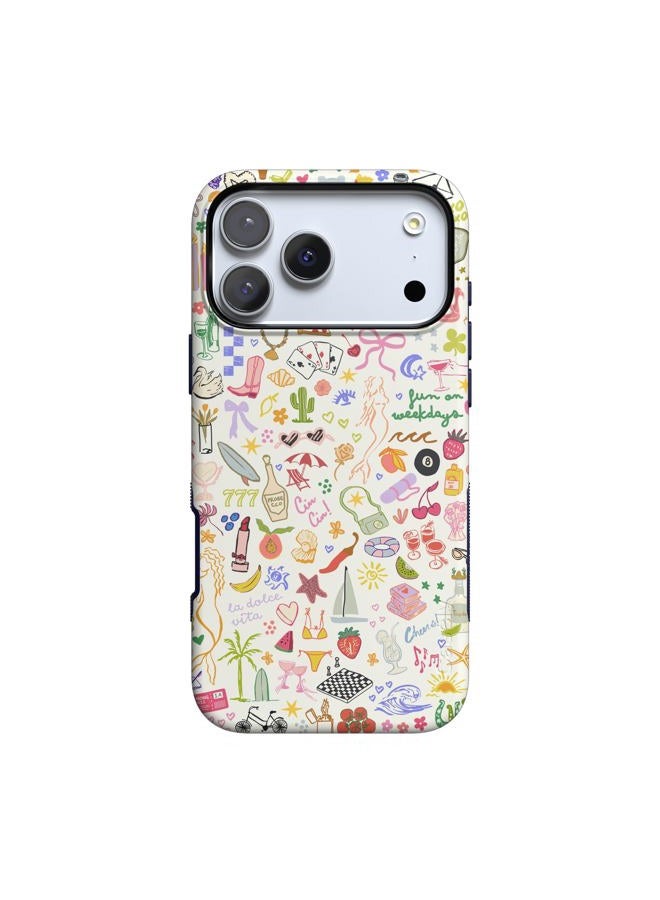 Casely iPhone 17 Pro Max Case | All The Fun Things | Fun on Weekdays | Compatible with MagSafe | Bold Protective Design - Image 1