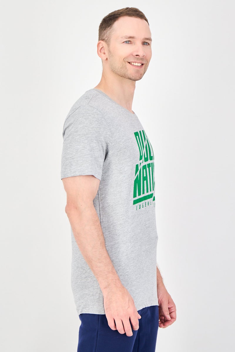 Fanatics Men Sportswear Fit Short Sleeve Eugene Oregon Basketball T-Shirt, Grey - Image 2