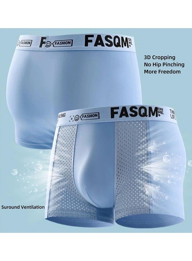 4 Pack Men's Boxer Briefs, Soft and Breathable Underwear with ComfortFlex Waistband - Image 3