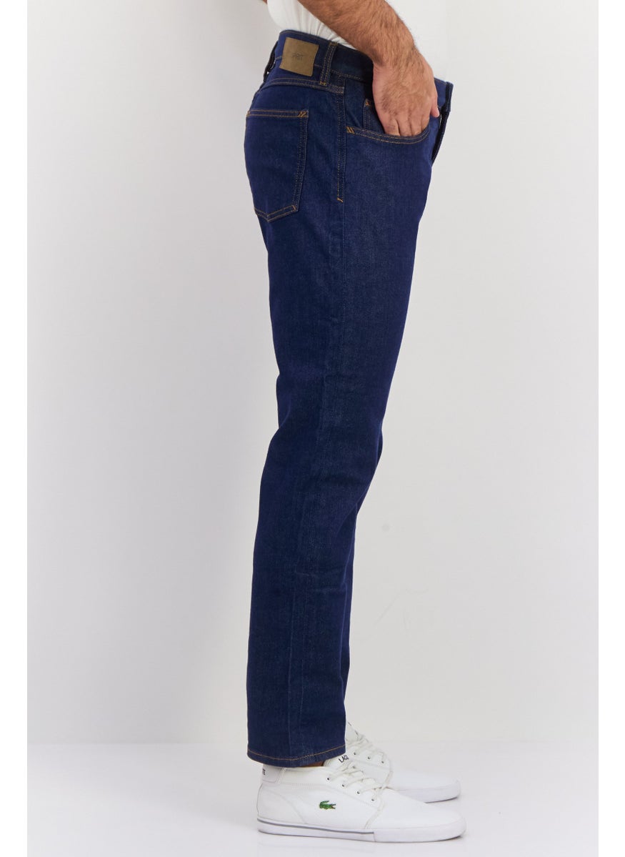 ESPRIT Men Slim Fit Washed Stretchable Jeans, Dark Blue  - Image 2
