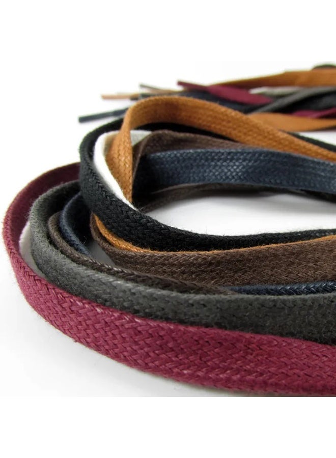 Flat cotton shoelaces for men's and women's boots and sneakers - Image 4