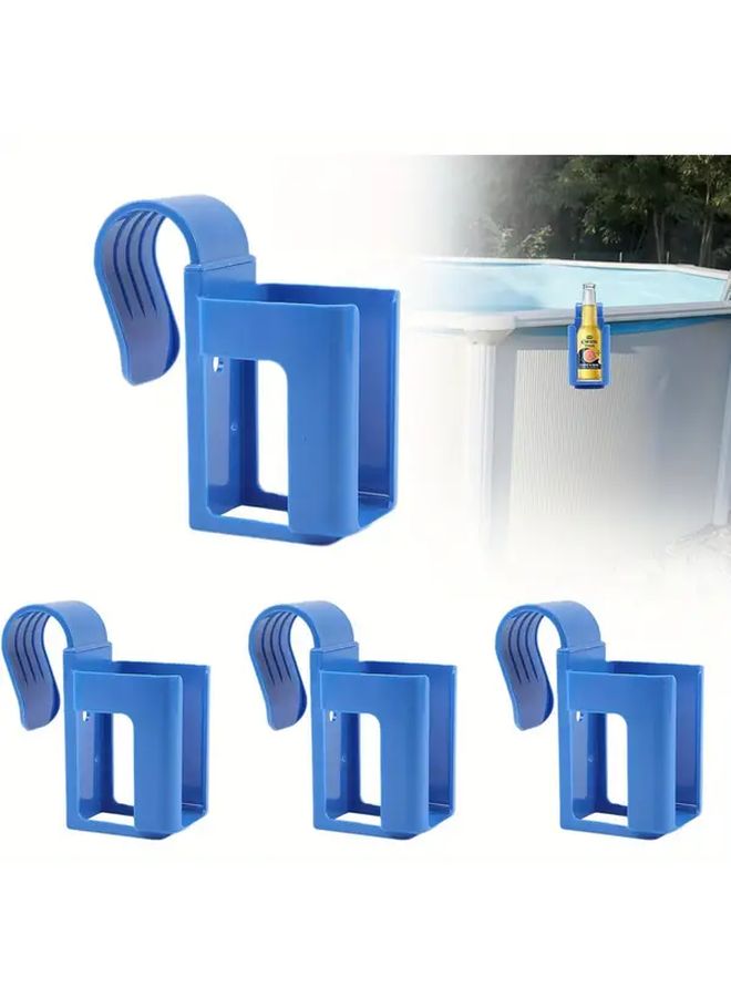 1 Pcs Poolside Storage Rack Blue Convenient Summer Organization Solution For Storing Drinks Hand Soap Garden Tools Pool Floats And Floating Pool Accessories Multipurpose Poolside Drink Holder And Item Organizer - Image 1