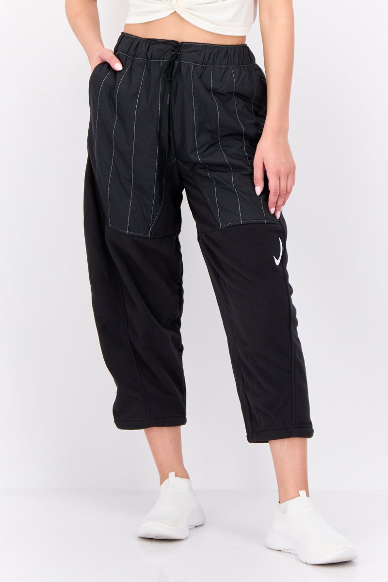 Nike Women Loose Fit Outdoor Crop Track Pants, Black - Image 1
