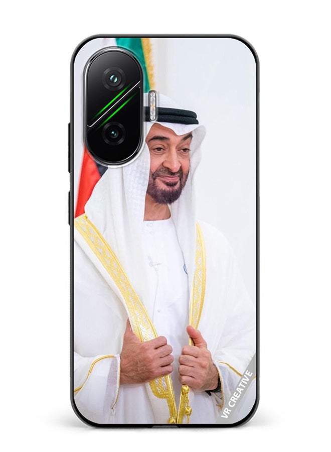 Protective Case Cover For Xiaomi Poco F7 Sheikh Mohamed Bin Zayed Al Nahyan Design Multicolour