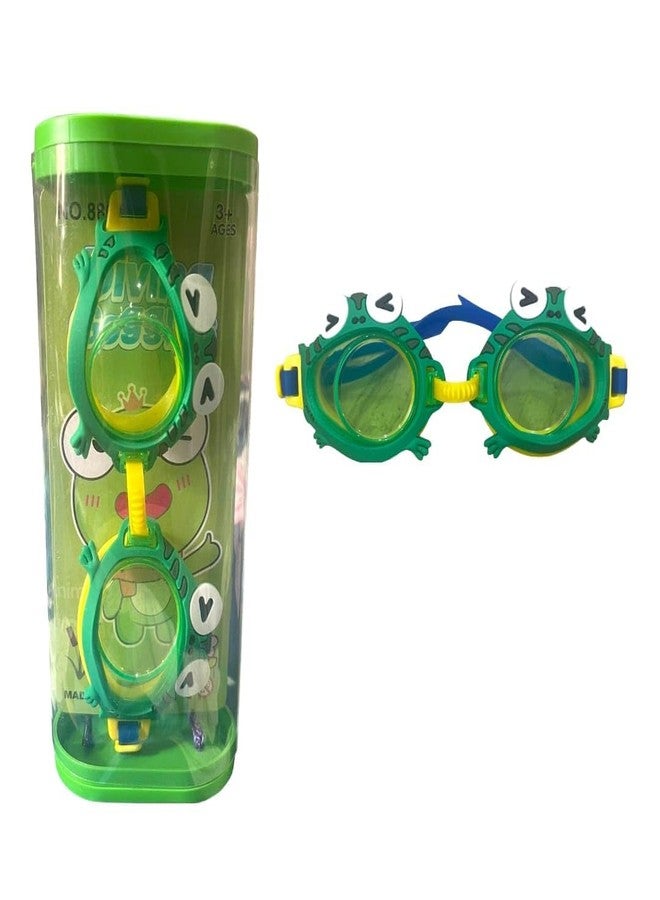 kunya Cute Cartoon Pattern Swim Goggles Waterproof Anti Fog Swimming Goggles For Youth Kids Child (Multicolor) (Model 4) - Image 4