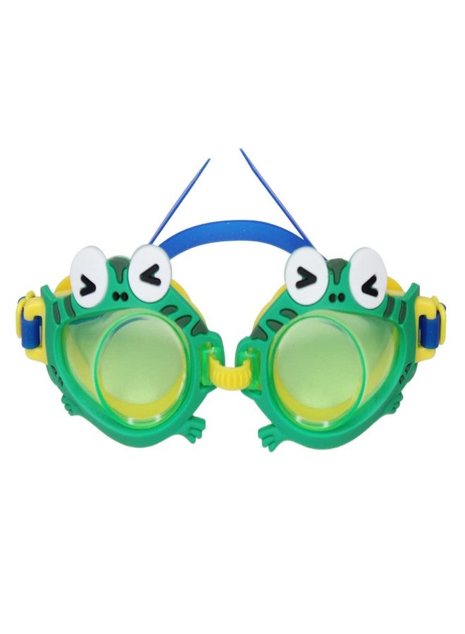 kunya Cute Cartoon Pattern Swim Goggles Waterproof Anti Fog Swimming Goggles For Youth Kids Child (Multicolor) (Model 4) - Image 1
