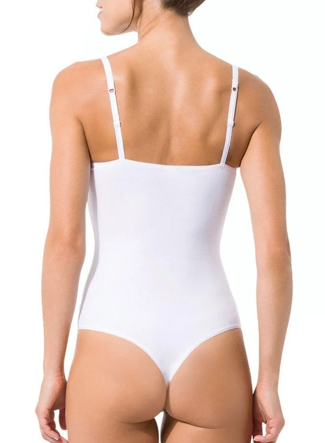 La Senza Skiny Bodysuit Thong Back White