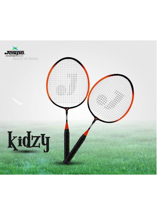 Jaspo Jaspo Kidzy Steel Badminton Racket Set with 5pc. Feather Shuttlecock Badminton Kit - Image 4