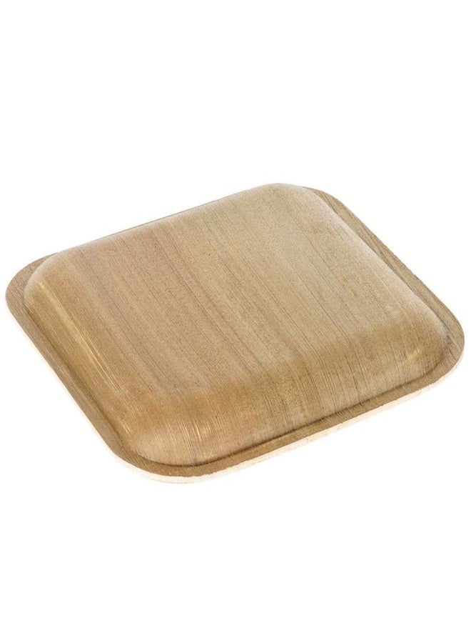 Perfectware Palm Plate 10-25 10" Palm Leaf Disposable Plates, 10" Length, 10" Width, 3.5" Height (Pack of 25) - Image 4