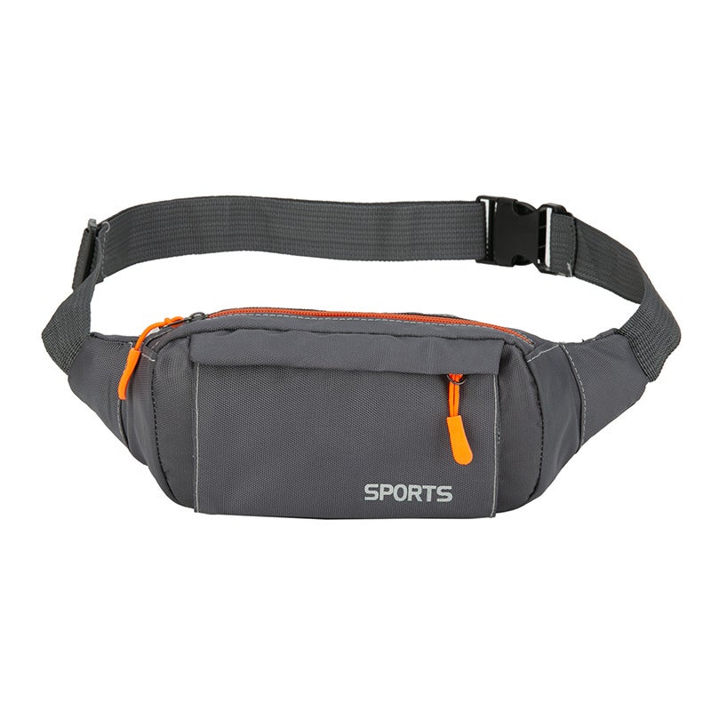 Slim Crossbody Waist Bag for Men and Women Dark gray 