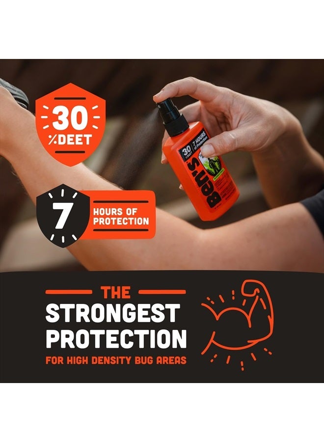 Ben's Tick & Insect Repellent - Travel Size Bug Spray with 30% DEET for Mosquitoes, Ticks & More - Up to 7 Hours of Protection - Fragrance-Free - 3.4 oz (4 Pack)  - Image 3