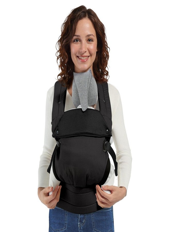 MISSWISDOM Baby Carrier Newborn to Toddler, Adjustable Toddler Carrier, Baby Holder Carrier, Kangaroo Infant Carriers with Widen Shoulder Straps, Black - Image 1